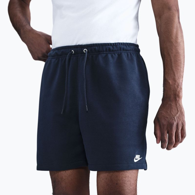 Herren-Shorts Nike Club French Terry Flow obsidian/obsidian/white 4