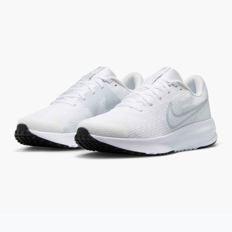 Nike Run Defy Damen Laufschuhe Weiß / Reines Platin / Schwarz 3