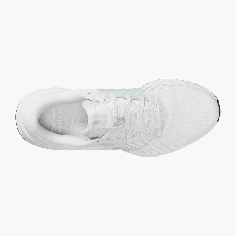 Nike Run Defy Damen Laufschuhe Weiß / Reines Platin / Schwarz 6