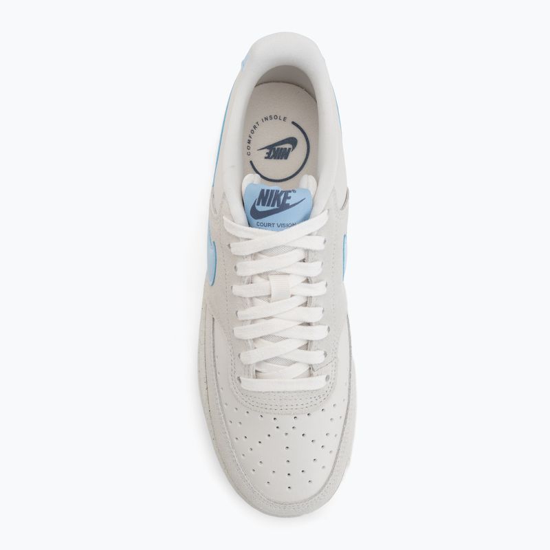 Damen-Sneaker Nike Court Vision Low phantom/light bone/psychic blue 5