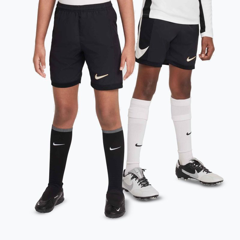 Kinder-Fußballshorts Nike Academy Dri-Fit Jr black/black/pale ivory/ pale ivory 7