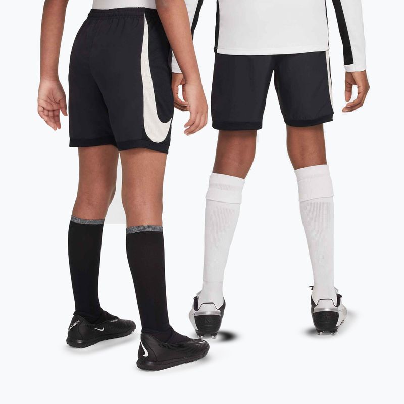 Kinder-Fußballshorts Nike Academy Dri-Fit Jr black/black/pale ivory/ pale ivory 9