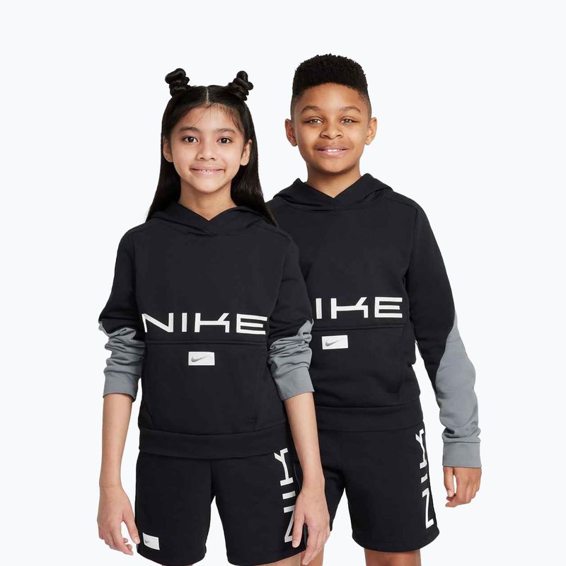 Nike Multi Dri-FIT Kinder-Sweatshirt schwarz/rauchgrau/weiß 4
