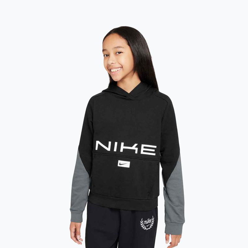 Nike Multi Dri-FIT Kinder-Sweatshirt schwarz/rauchgrau/weiß 7
