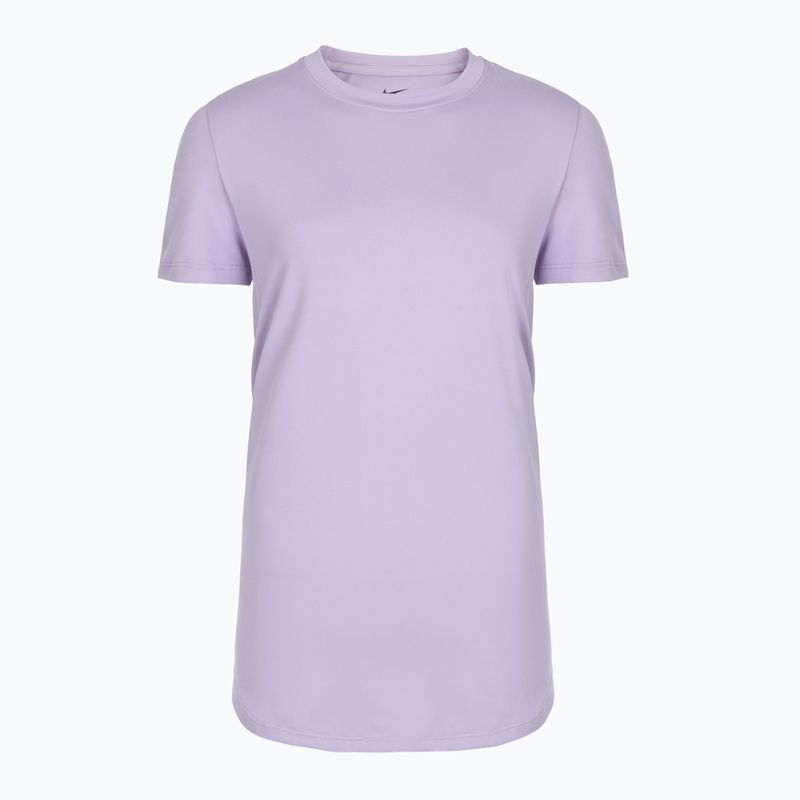 Damen T-Shirt Nike One Maternity Dri Fit Slim-Fit lilac ice
