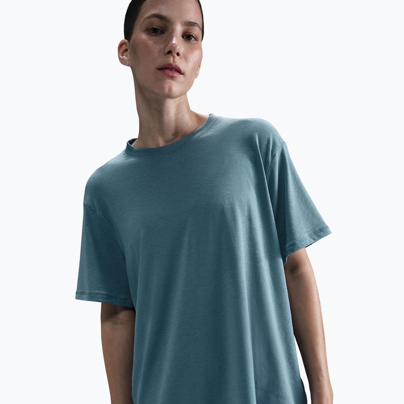 Damen-T-Shirt Nike One Relaxed Dri-Fit smoky blue/black 4