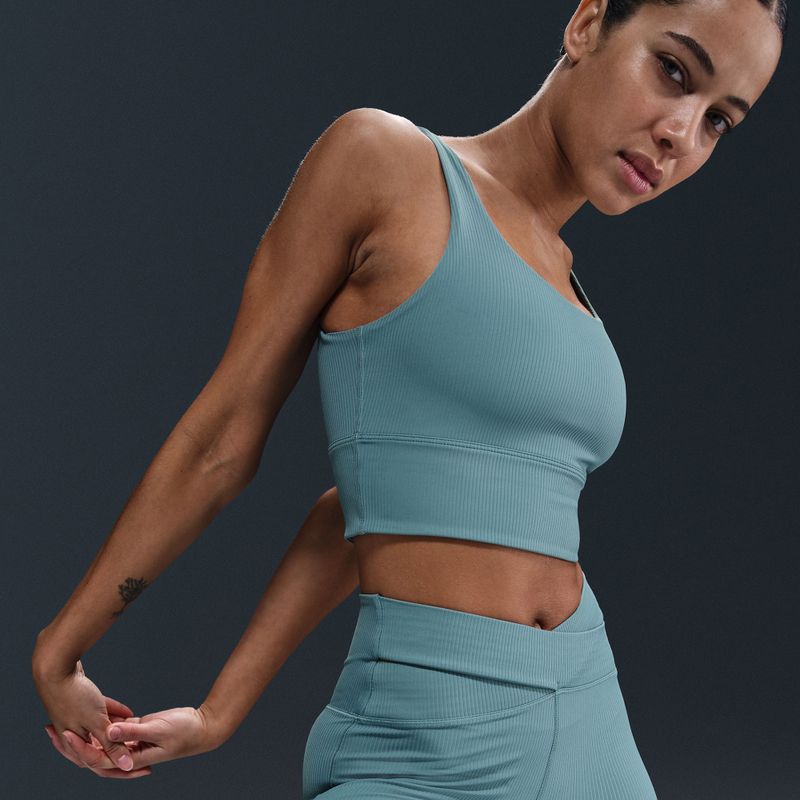 Sport-BH Nike Zenvy Rib Light Support smokey blue/white 5