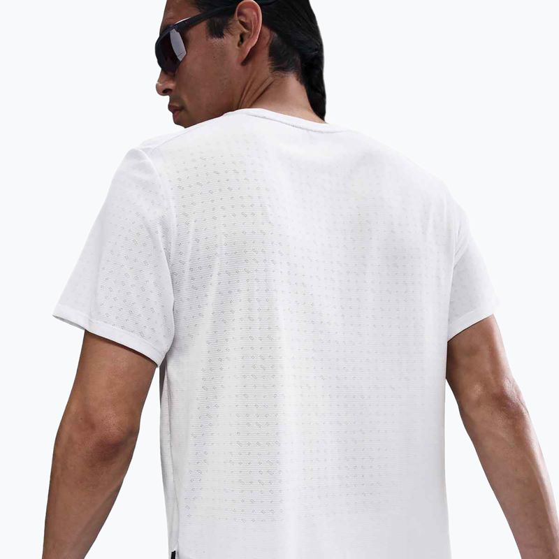 Herren Nike Miler Breathe Gipfel weißes Laufshirt 5