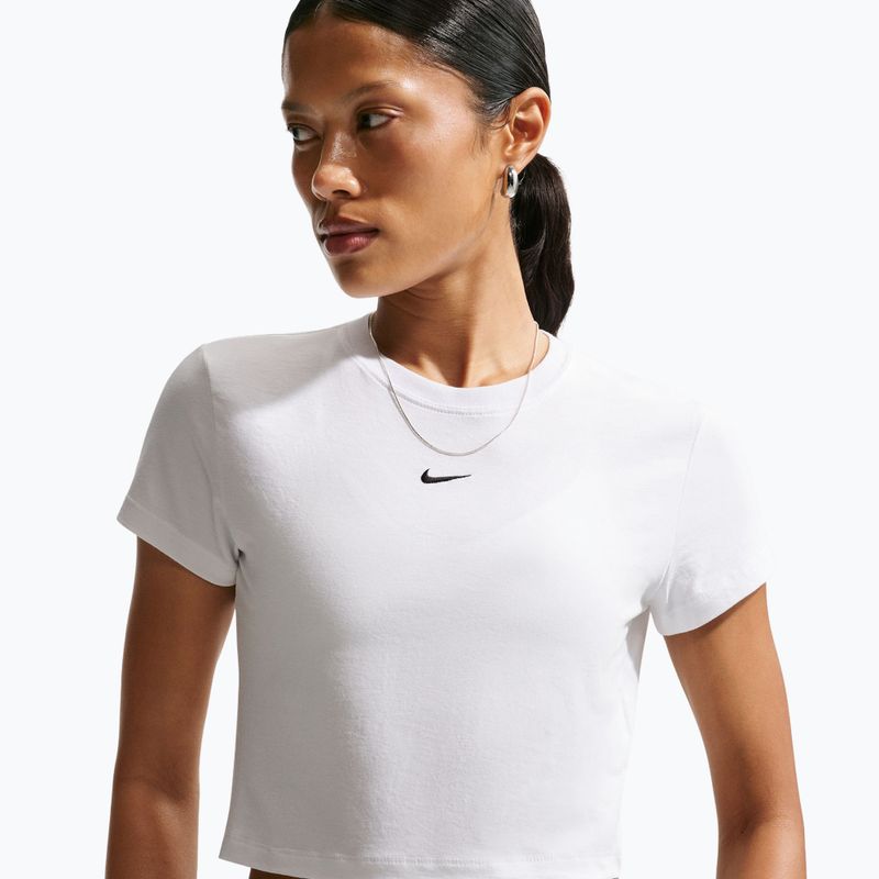 Damen-T-Shirt Nike Sportswear Chill Knit white/black 5