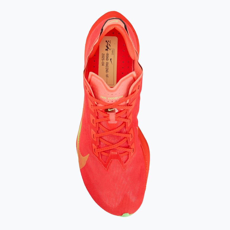 Männer Laufschuhe Nike Vaporfly 4 leuchtend karminrot / lime blast / mint Schaum 5