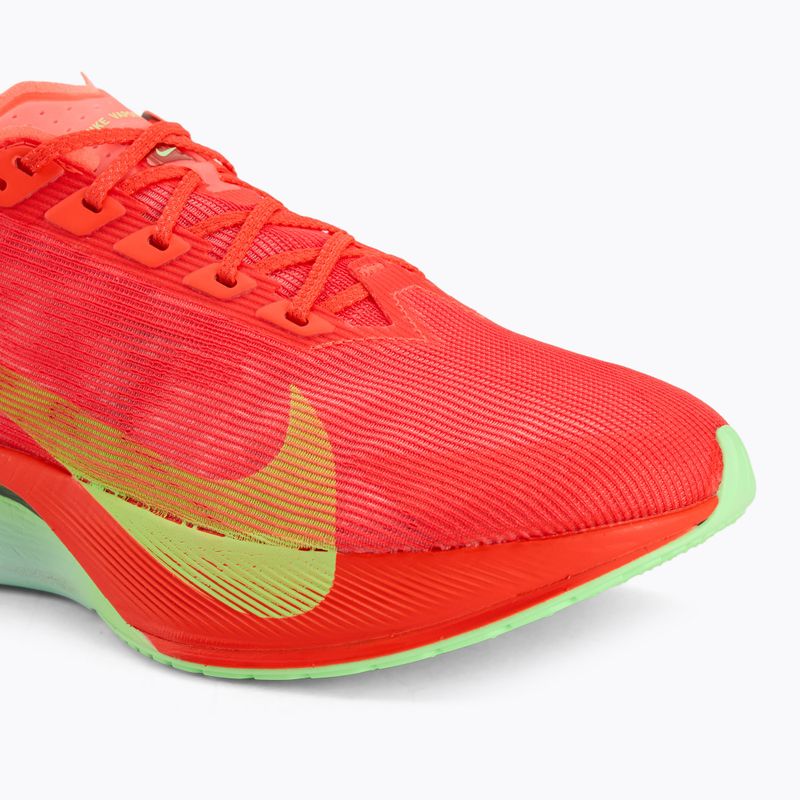 Männer Laufschuhe Nike Vaporfly 4 leuchtend karminrot / lime blast / mint Schaum 7