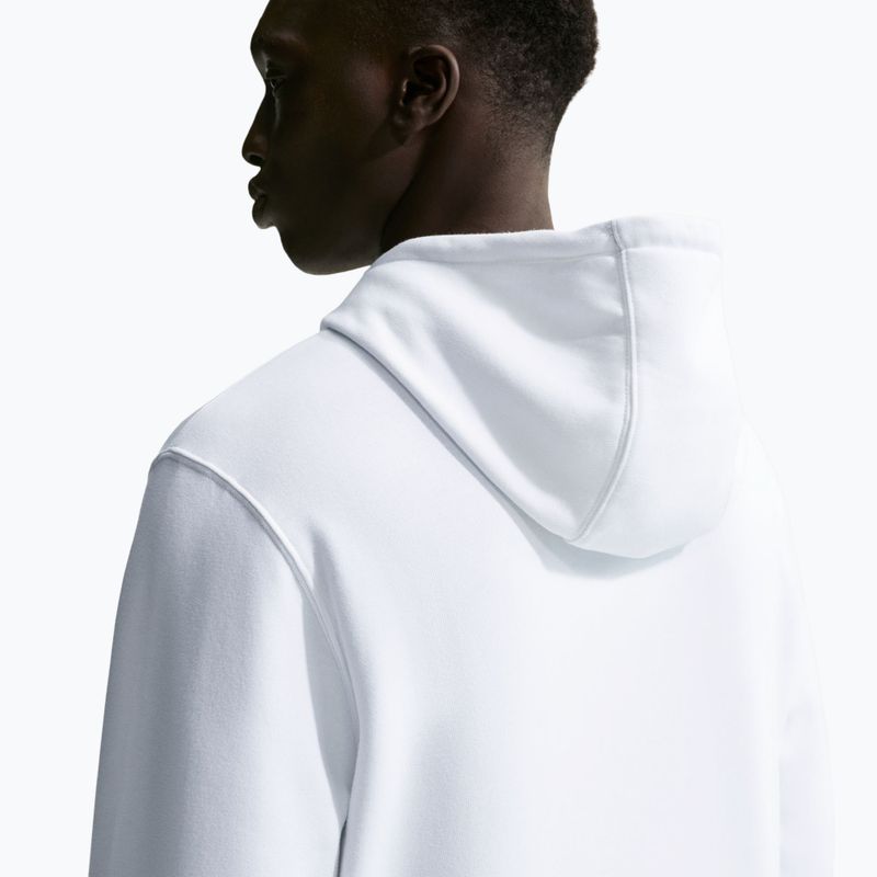 Herrenpullover Nike Club Pullover Hoodie white/white/black 5