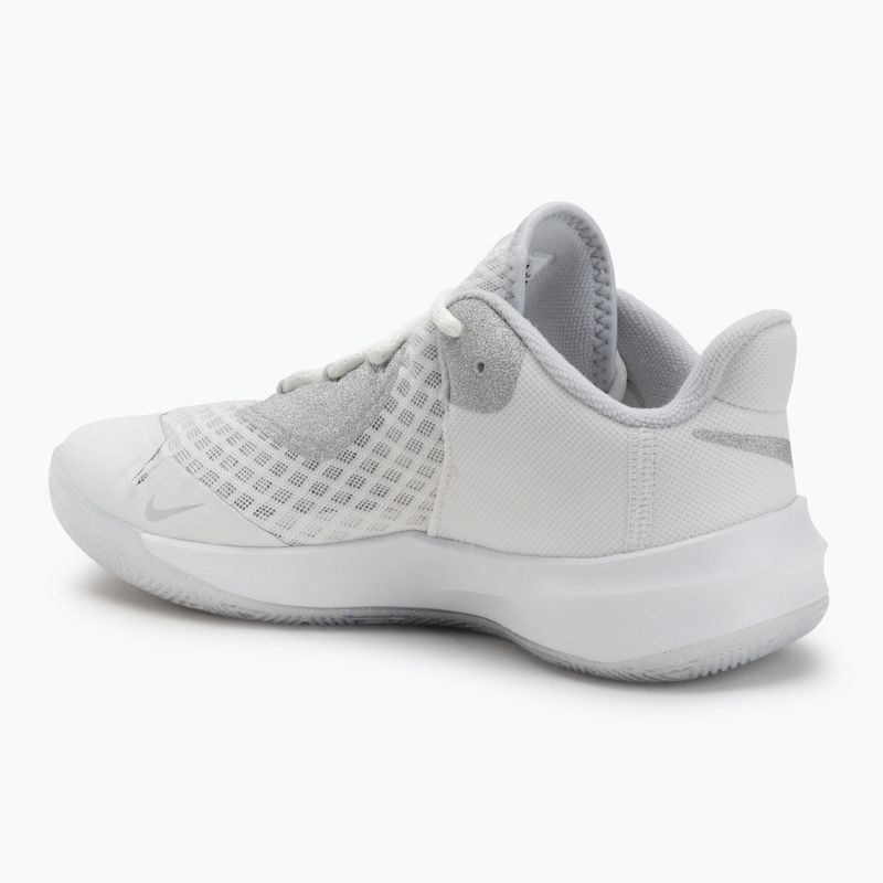 Nike Zoom Hyperspeed Court SE Volleyballschuhe smmit weiß/metallic silber/pure platinum 3