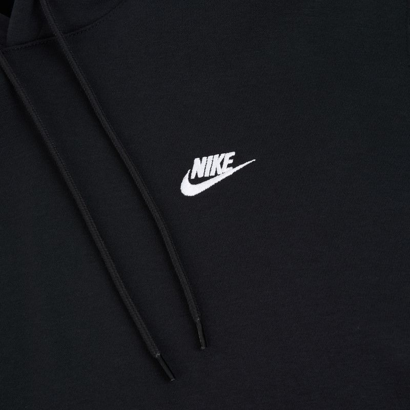Herren-Hoodie Nike Club Pullover Hoodie black/black/white 8