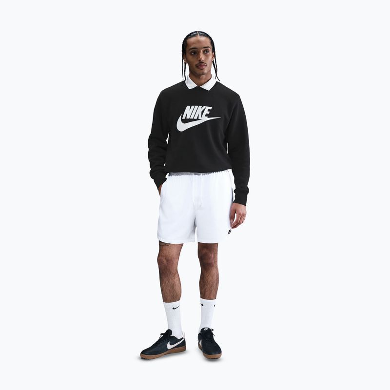 Herren-Sweatshirt Nike Sportswear Club Graphic Fleece Crew Black/White 2