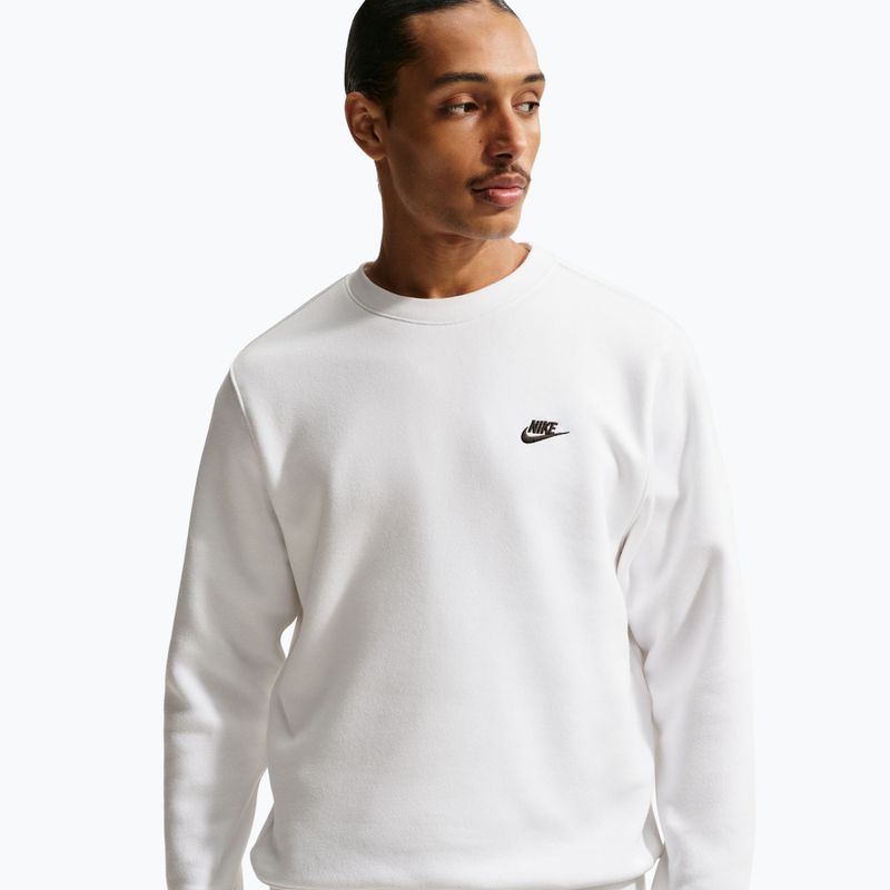 Herrenpullover Nike Club Fleece Crew white/black 4