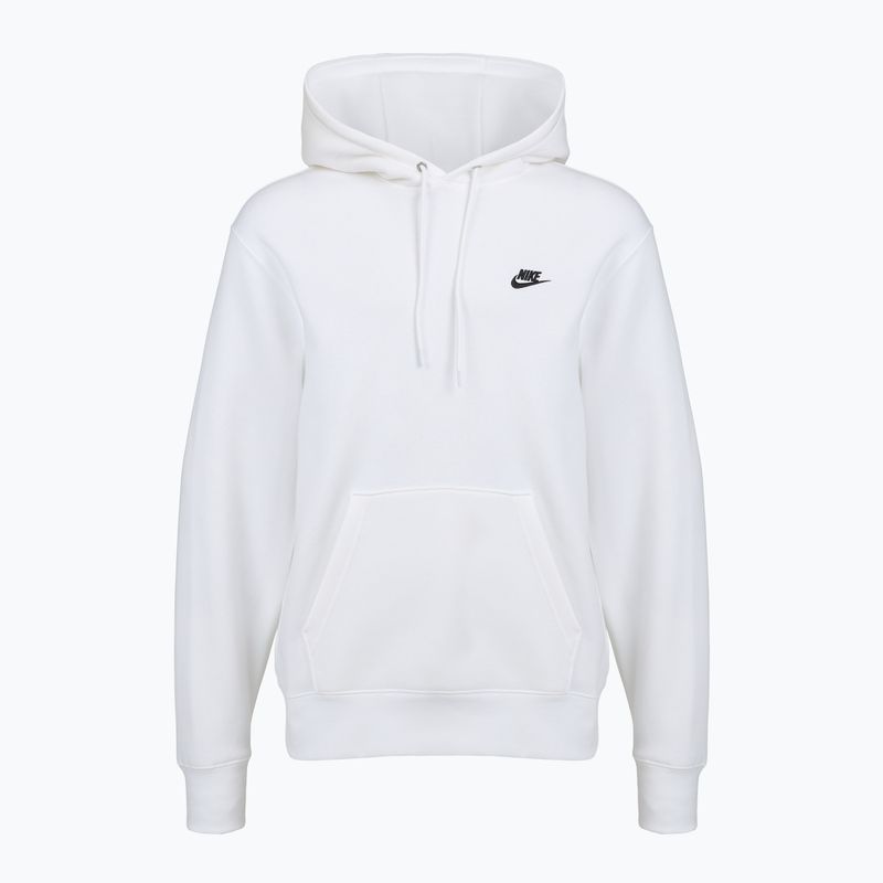 Herrenpullover Nike Club Pullover Hoodie white/white/black 7