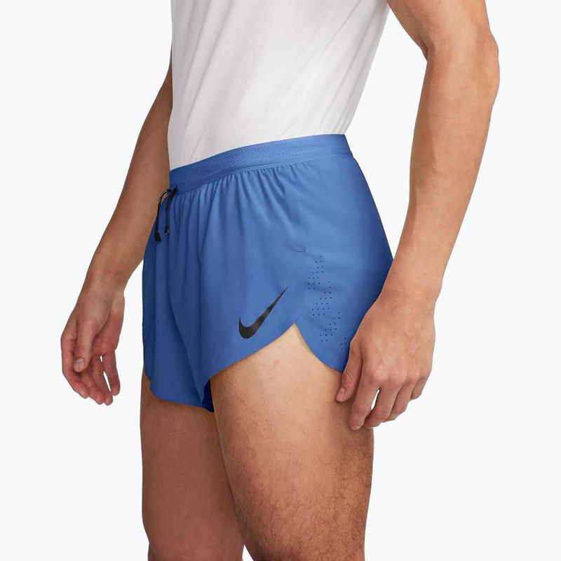 Herren Nike AeroSwift Dri-Fit ADV Laufshorts Komet blau / schwarz 3