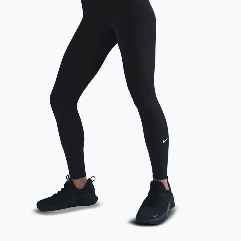 Damen Leggings Nike One High-Waisted schwarz/weiß