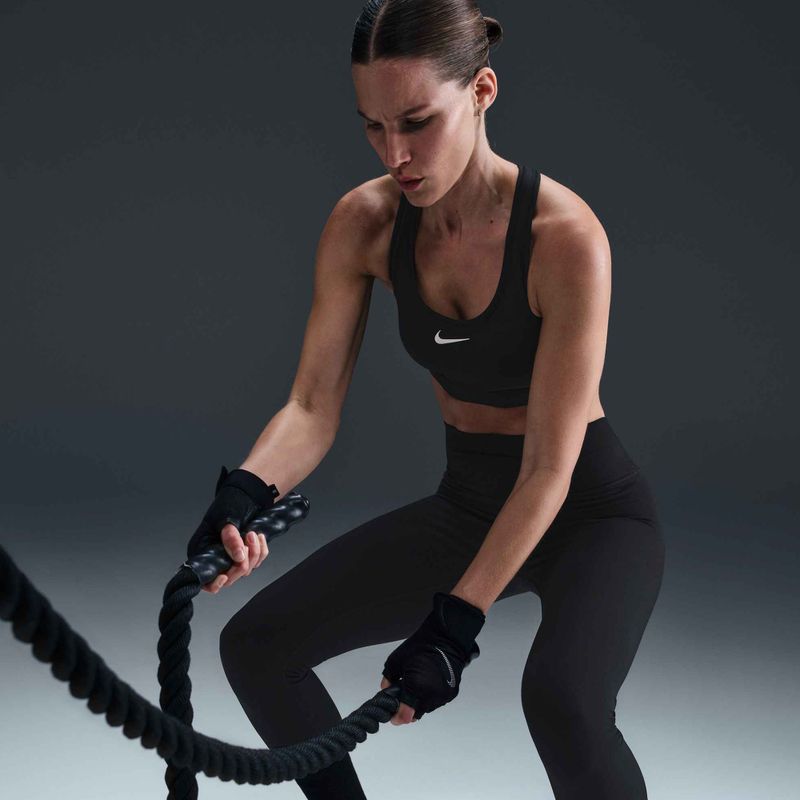 Damen Leggings Nike One High-Waisted schwarz/weiß 5
