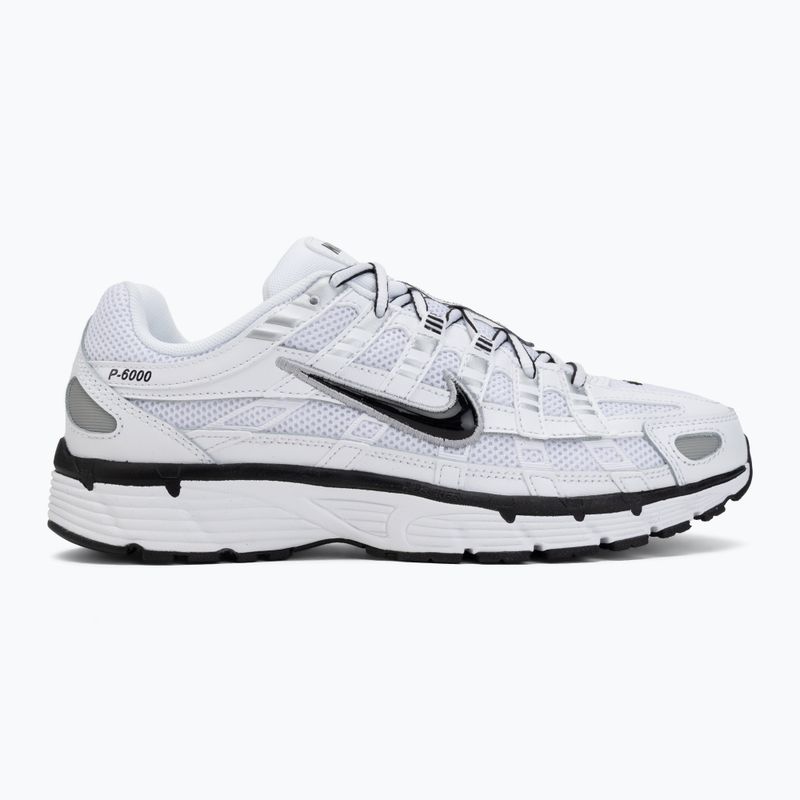Herren Schuhe Nike P-6000 white/metallic silver/black/black 2