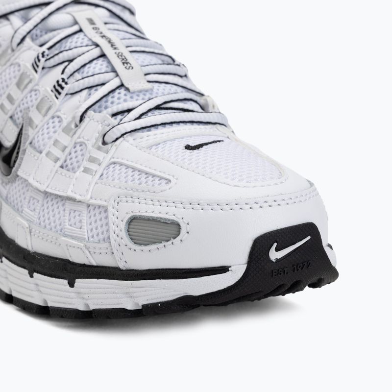 Herren Schuhe Nike P-6000 white/metallic silver/black/black 7