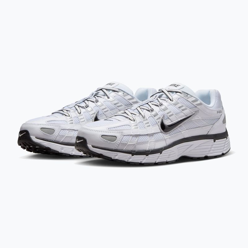 Herren Schuhe Nike P-6000 white/metallic silver/black/black 3