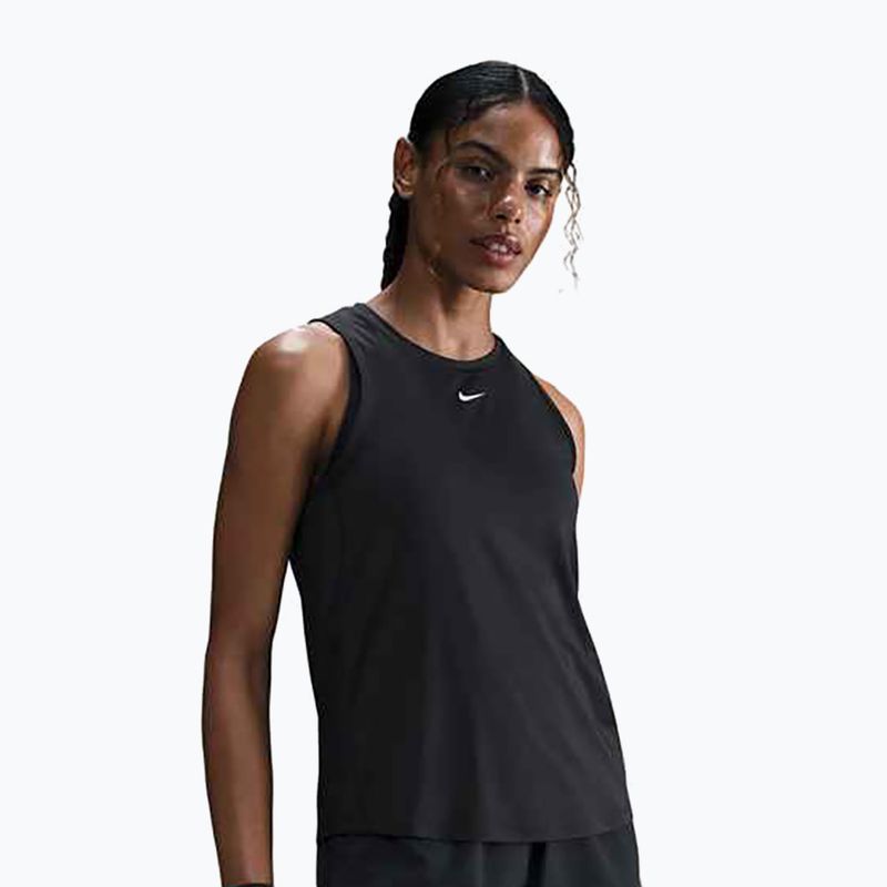 Damen Trainings-T-Shirt Nike One Classic Dri-Fit Tank Top schwarz/weiß