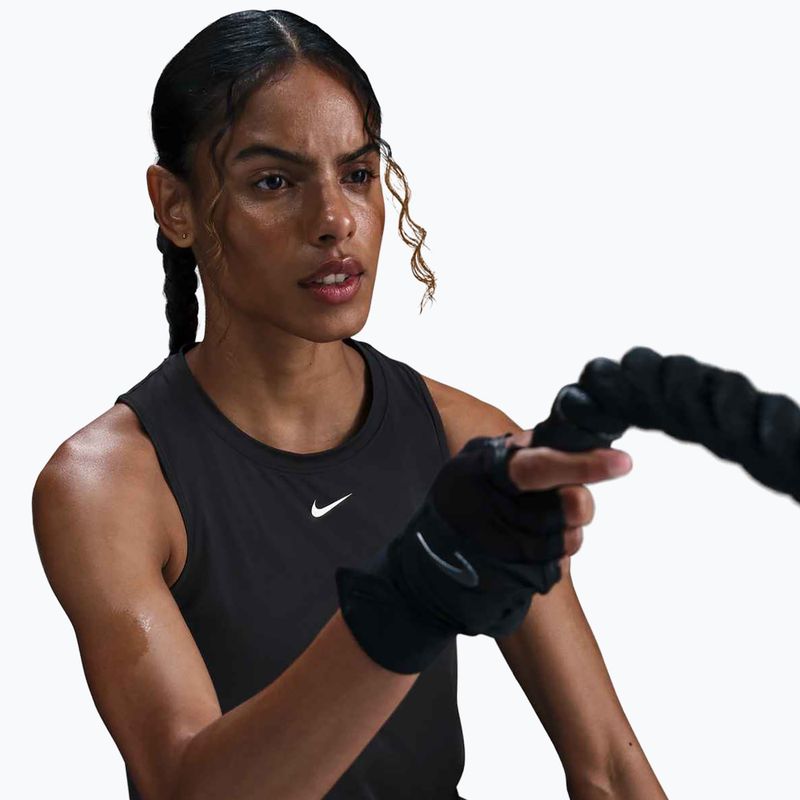 Damen Trainings-T-Shirt Nike One Classic Dri-Fit Tank Top schwarz/weiß 5