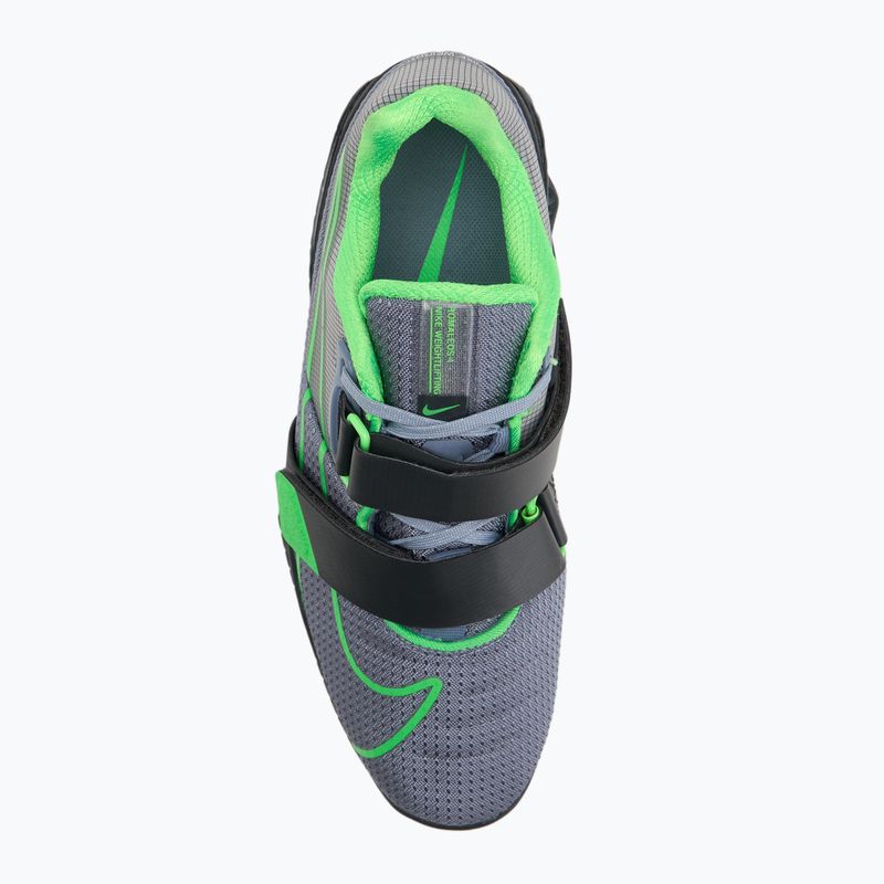 Nike Romaleos 4 aschfahl schiefer/grün streik/anthrazit Gewichtheberschuh 5