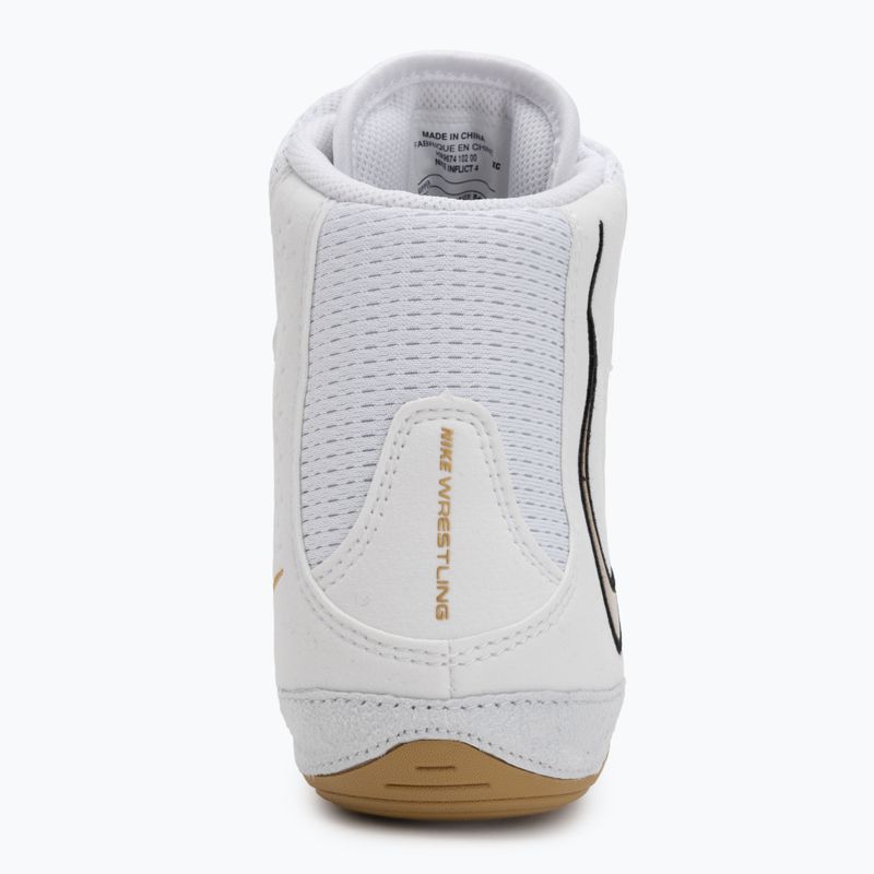 Nike Inflict 4 Ringerschuh weiß/metallic gold/photon dust/schwarz 6