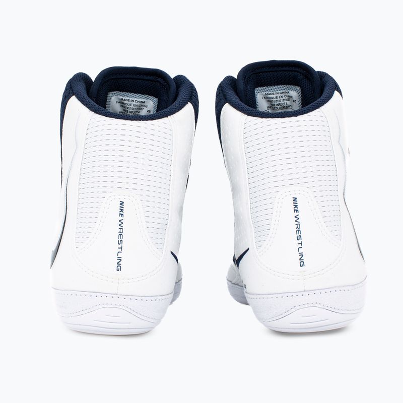 Nike Inflict 4 weiß/college navy Ringen Schuhe 4