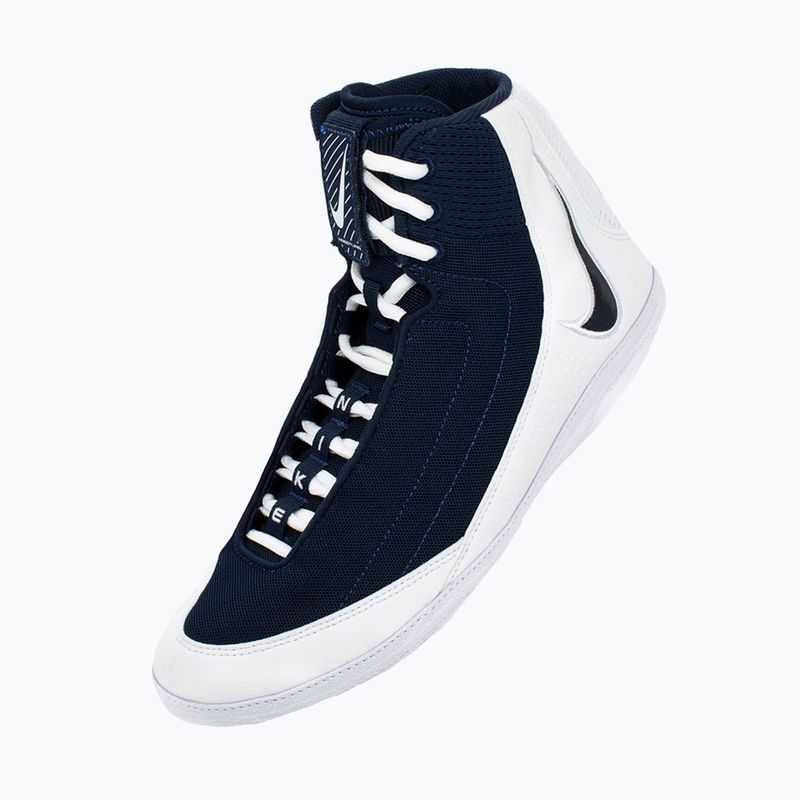 Nike Inflict 4 weiß/college navy Ringen Schuhe 7