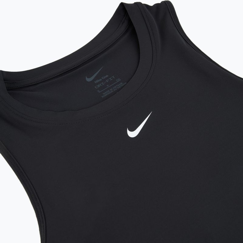Damen Trainings-T-Shirt Nike One Classic Dri-Fit Tank Top schwarz/weiß 9