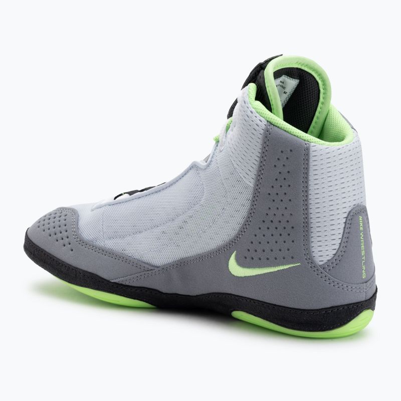 Nike Inflict 4 Fußball Wrestling Schuhe grau/Lime Blast/anthrazit/weiß 3