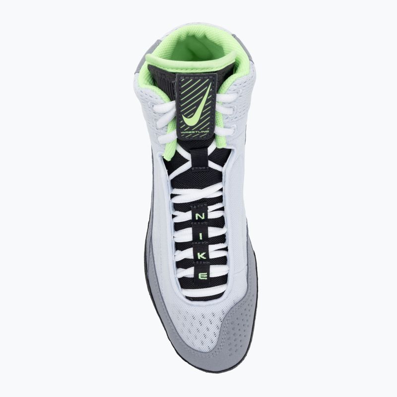 Nike Inflict 4 Fußball Wrestling Schuhe grau/Lime Blast/anthrazit/weiß 5