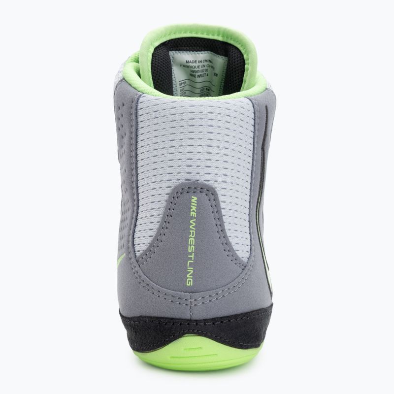 Nike Inflict 4 Fußball Wrestling Schuhe grau/Lime Blast/anthrazit/weiß 6