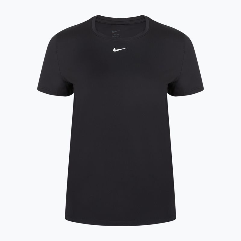 Damen Trainings-T-Shirt Nike One Classic Dri-Fit schwarz/weiss 7
