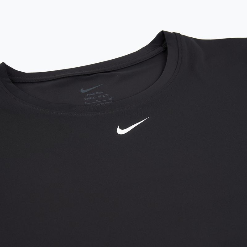 Damen Trainings-T-Shirt Nike One Classic Dri-Fit schwarz/weiss 9