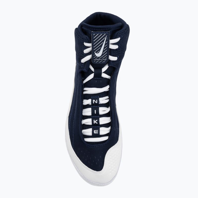 Nike Inflict 4 weiß/college navy Ringen Schuhe 5