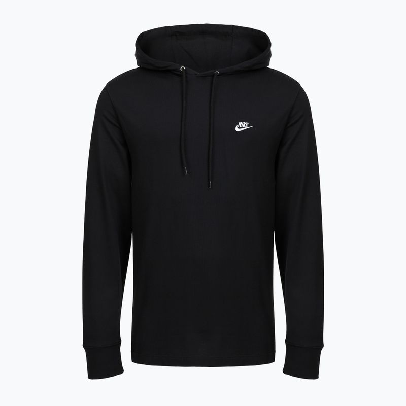 Herren-Hoodie Nike Sportswear Club Knit Pullover Hoodie black/black/white 4