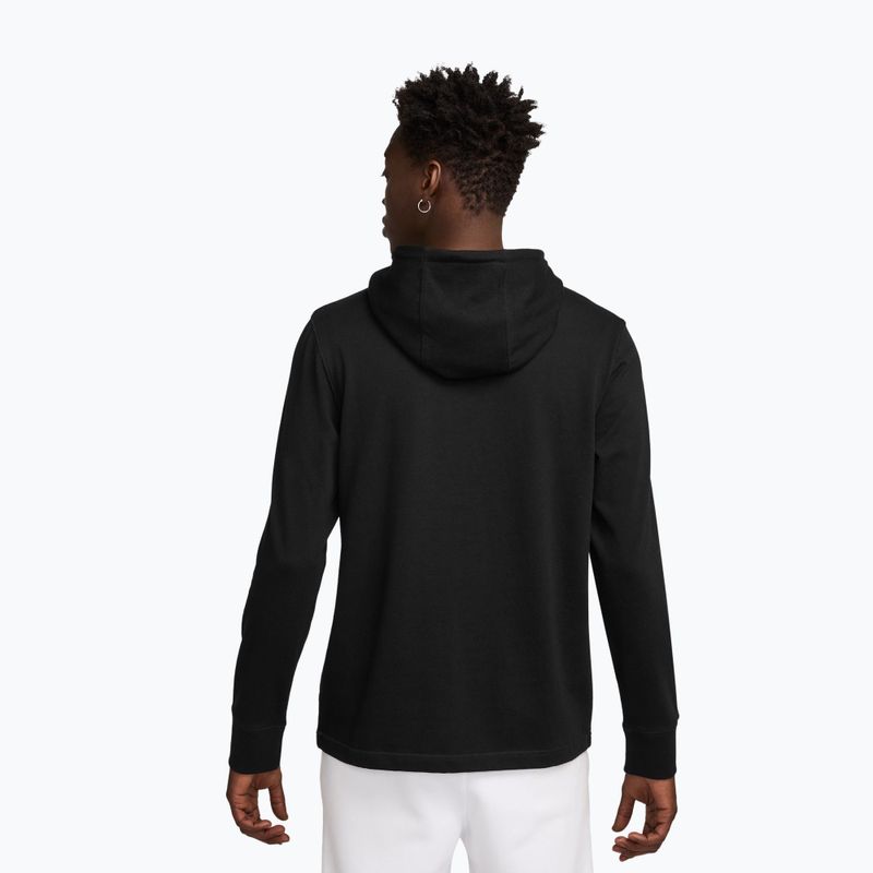 Herren-Hoodie Nike Sportswear Club Knit Pullover Hoodie black/black/white 2