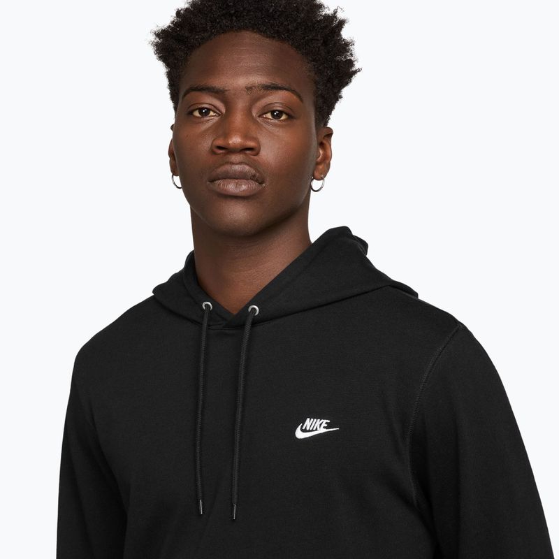 Herren-Hoodie Nike Sportswear Club Knit Pullover Hoodie black/black/white 3