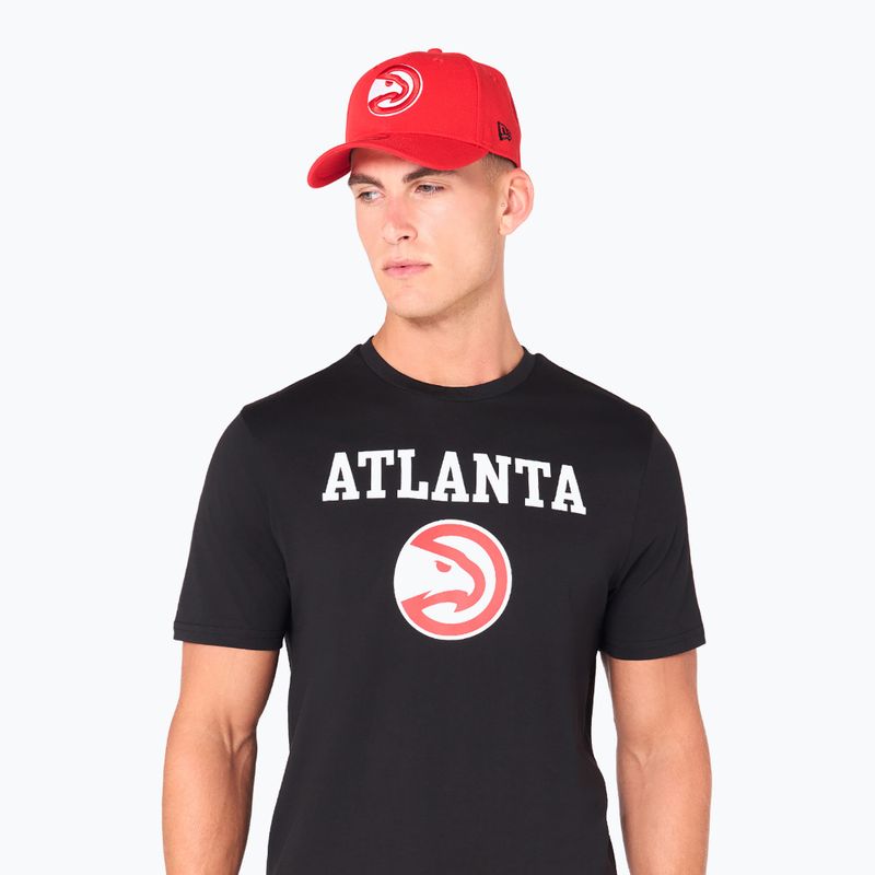Herren New Era NOS NBA Regular Atlanta Hawks t-shirt schwarz 3