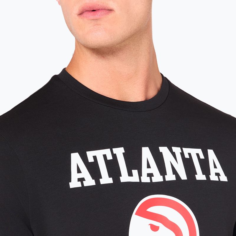 Herren New Era NOS NBA Regular Atlanta Hawks t-shirt schwarz 6