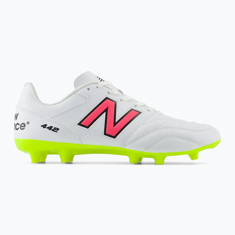 New Balance 442's Academy V2 FG weiß/lime Herren Fußballschuhe 9