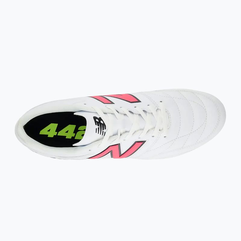 New Balance 442's Academy V2 FG weiß/lime Herren Fußballschuhe 12