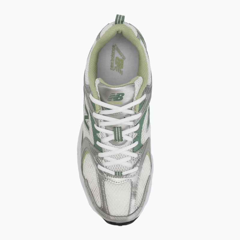 New Balance 530's Silber Metallic/Mallard Grün Schuhe 5