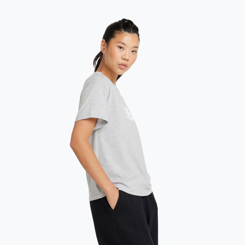 Shirt Damen New Balance Schuhe Sport Jersey Relaxed Logo reflection/white/light arctic grey 3
