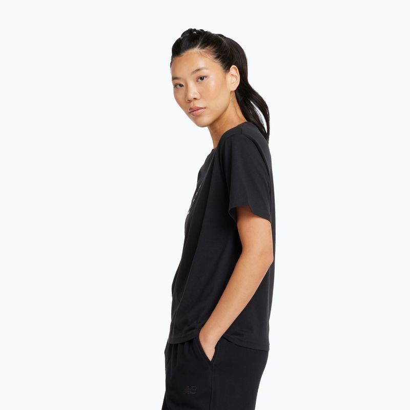 Shirt Damen New Balance Schuhe Sport Jersey Relaxed Logo black/white 3
